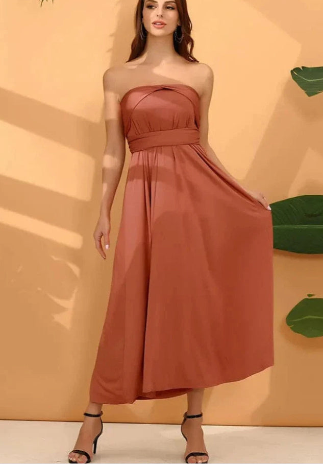 Summer Cross Backless Maxi Dress